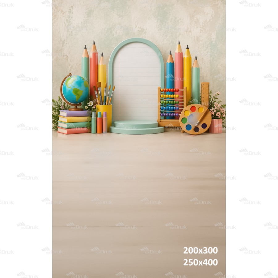 Tło fotograficzne „Pastelowa Pracownia Małego Artysty” | 4256